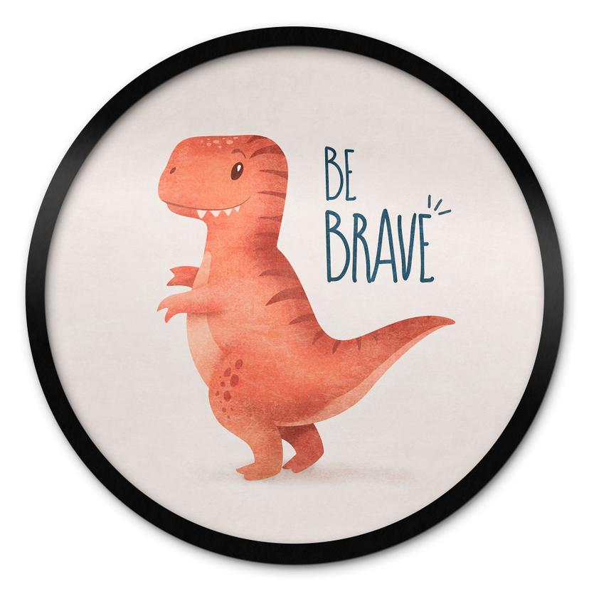 Plakat Dino Be Brave - T-Rex - Tunaboylu