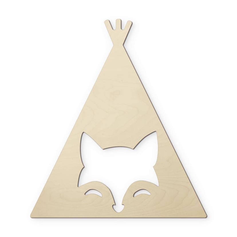 Decoro in legno - Volpe