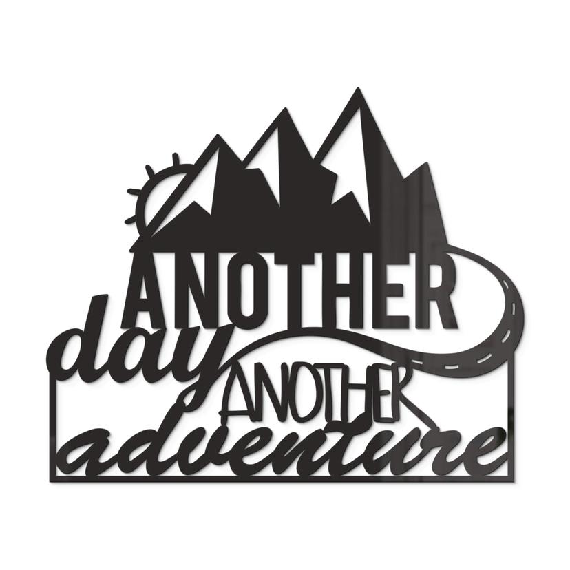 Lettre décorative en verre acrylique - Another day another adventure