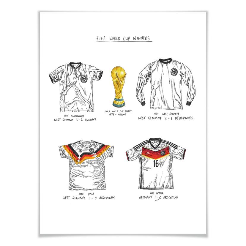 Poster Sparshott - Maillots de foot Allemagne