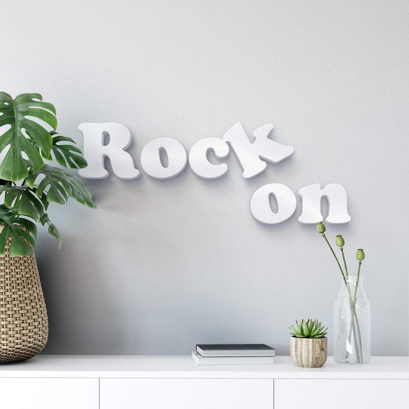 Lettre décorative - 3D Rock on