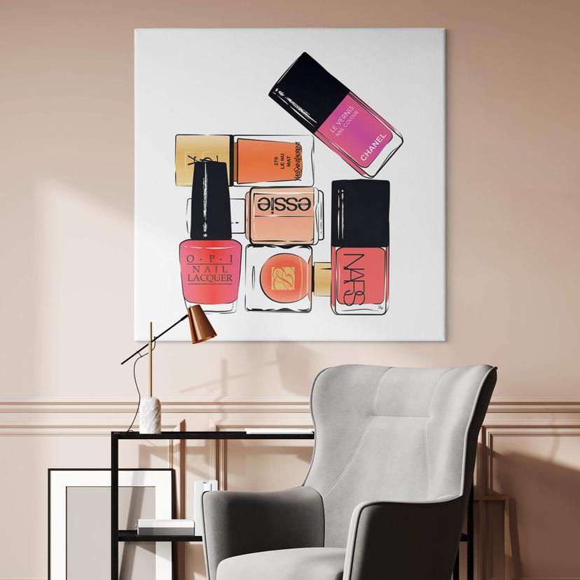 Stampa su tela Martina - Pink Nail Polish