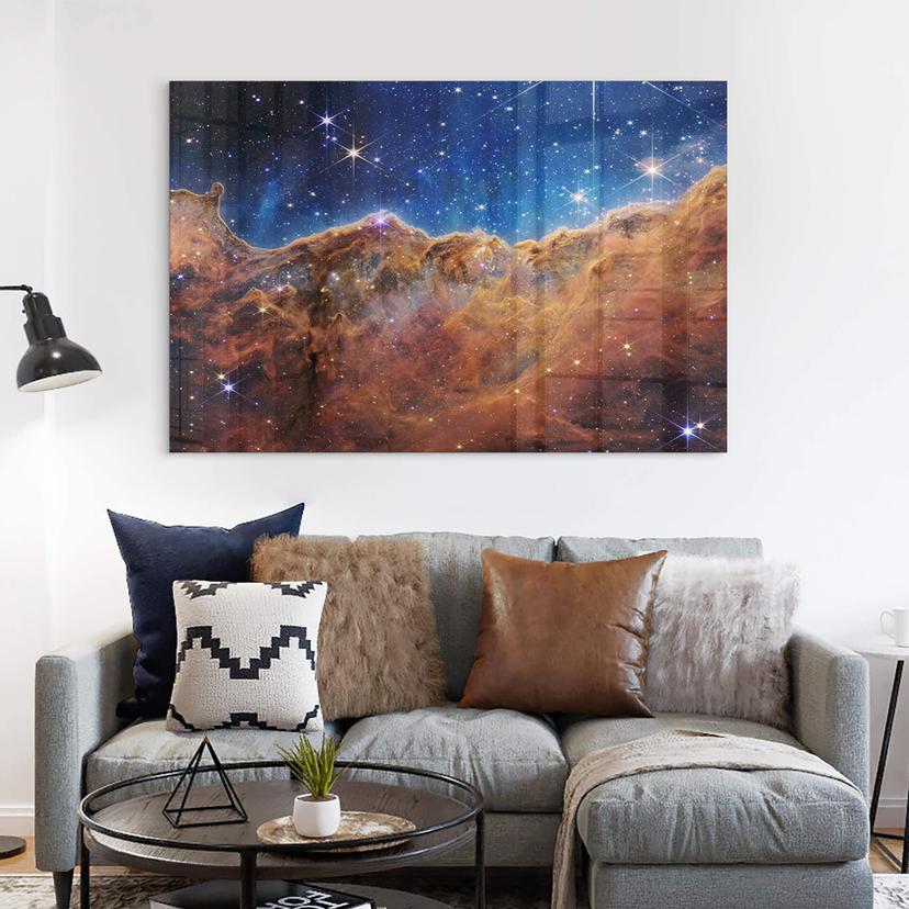Stampa su vetro acrilico James Webb Telescope - Carina Nebula