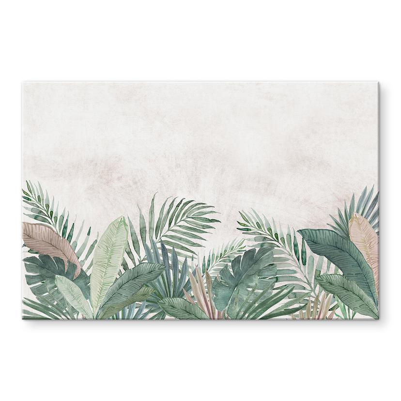 Pannello paraschizzi foglie di giungla verde acquerello - Bloomery Decor