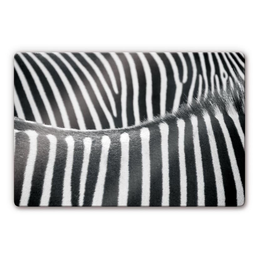 Glasbillede - Zebra Print