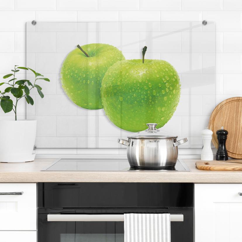Stænkplade - Green Apple - Tranparent