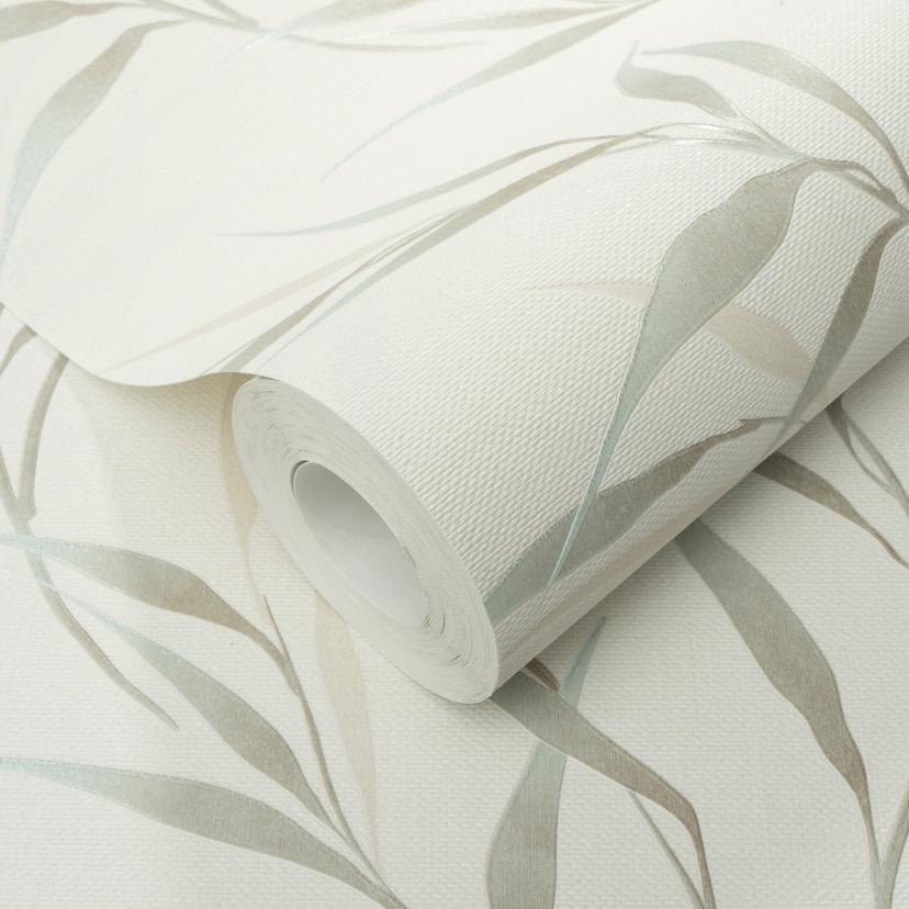 Guido Maria Kretschmer Carta da parati con motivo a foglie Yamato Fashion for Walls 5 turchese