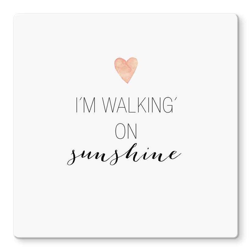 Glasbild Confetti & Cream - Im walking on sunshine