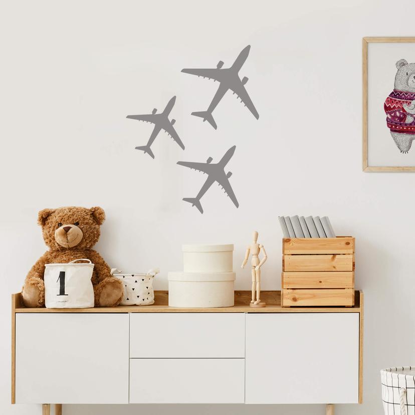 Sticker mural - Set Avions