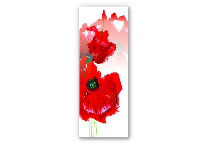 Wanddecoratie Niksic - Papaver - Panorama
