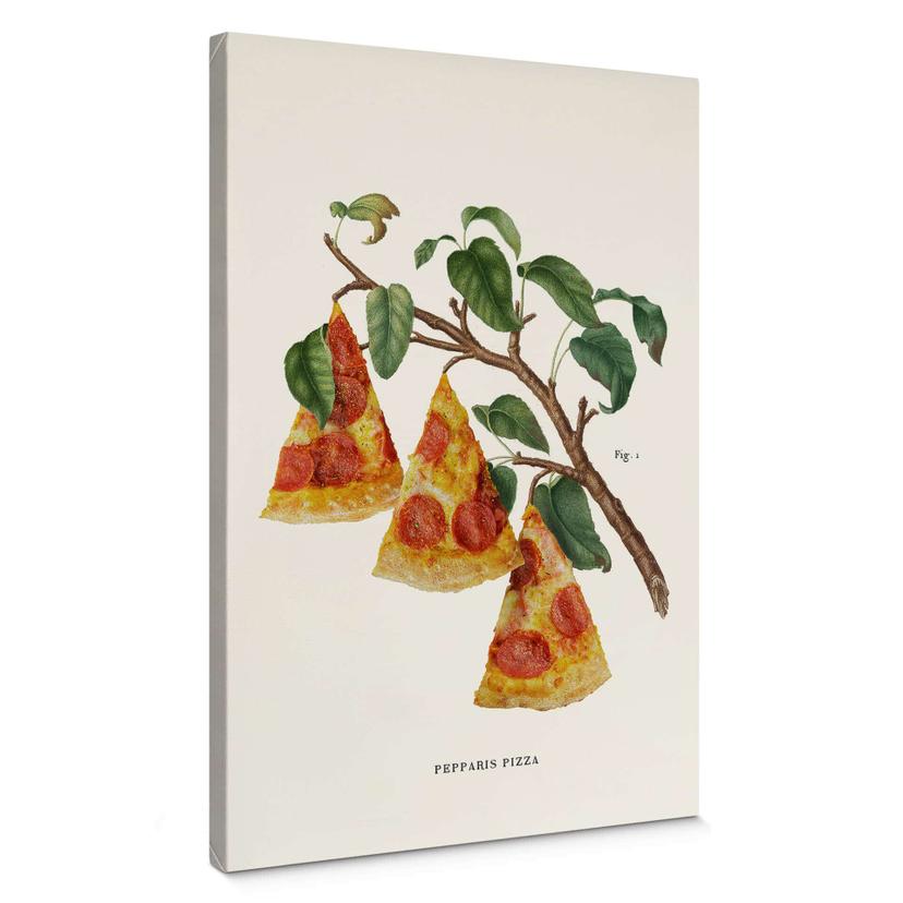 Cuadro en lienzo Suelta - Planta de pizza