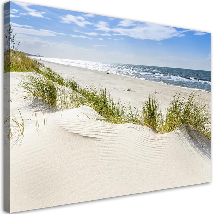 Canvasbillede, Strandlandskab ved havet