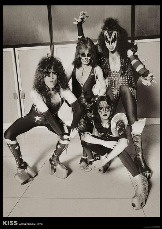 Plakat Kiss - Amsterdam 1976, Plakat (59,4 x 84 cm)