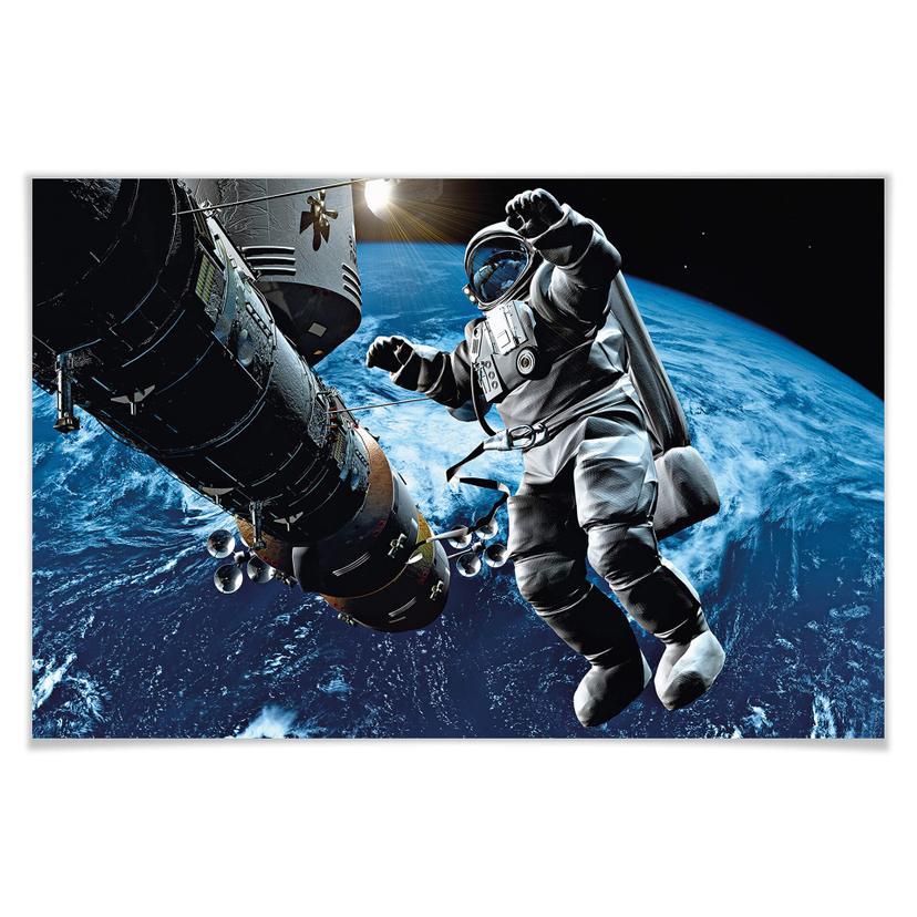 Giant Art® XXL-Poster Cowboy spaziale- 175x115 cm