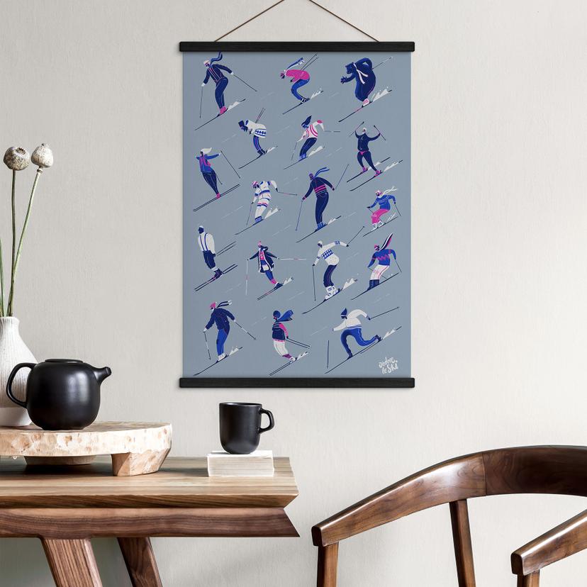 Poster tessile Sciare in inverno - Harrison