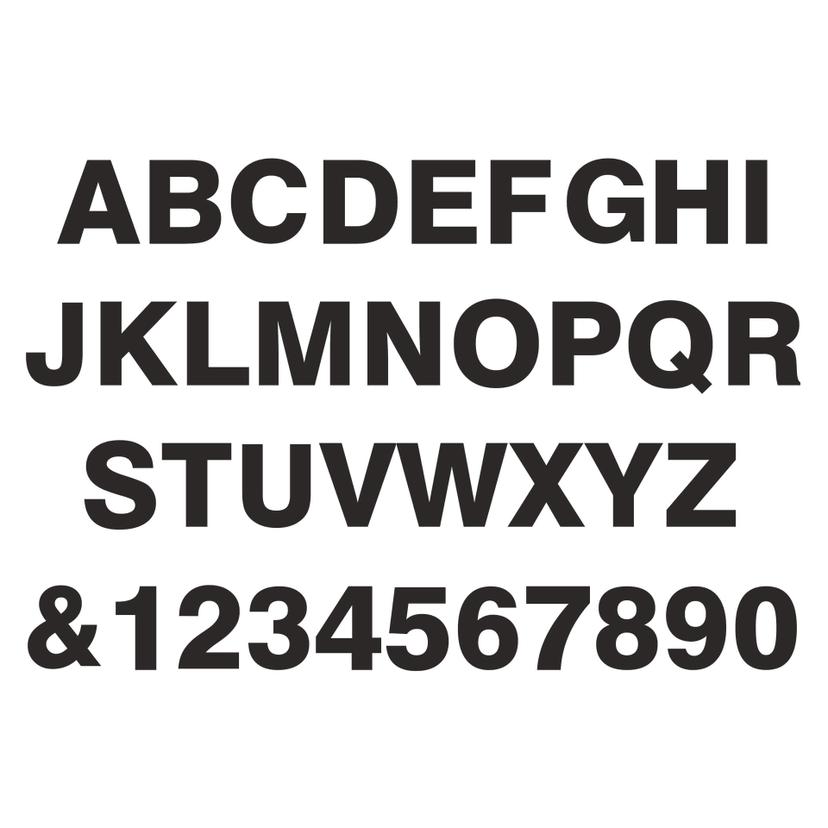 Lettere in MDF – Swiss da 10 cm a 80 cm