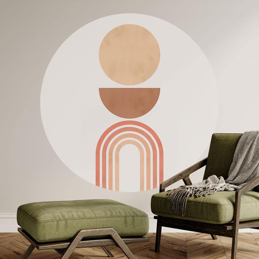 Wall Sticker Abstrakt balance - Retro buer og cirkler - Costa
