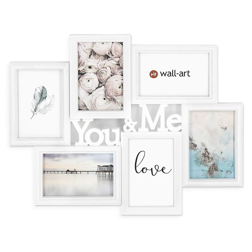 MDF Bilderrahmen Collage You and Me - 47x38 cm