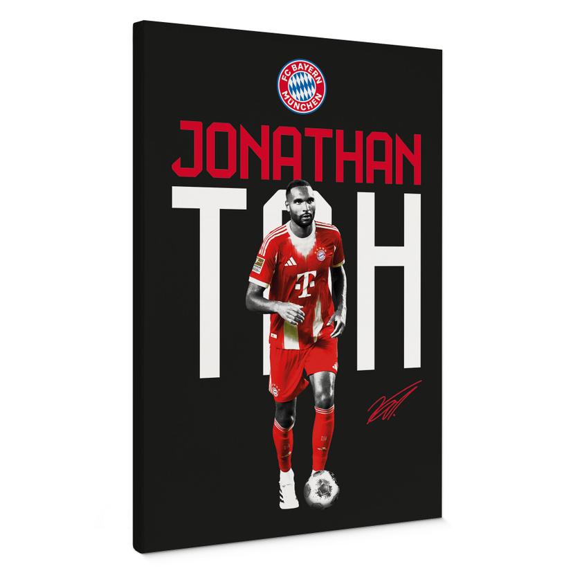 Canvasbillede FC Bayern-spiller Jonathan Tah 2025/26