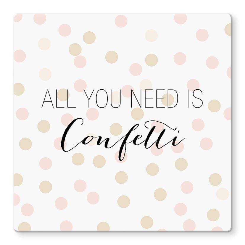 Glass Print Confetti & Cream - Confetti