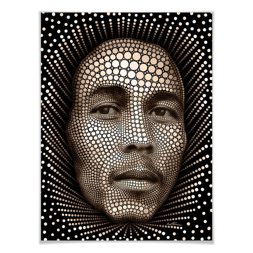 Poster Ben Heine - Circlism: Bob Marley