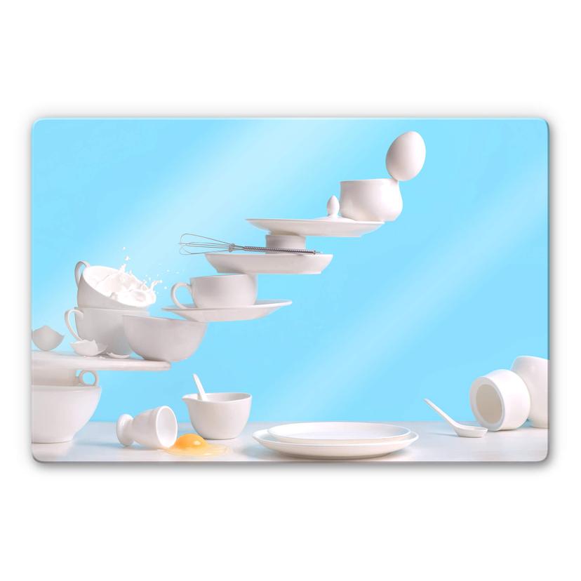 Glasschilderij Belenko – One touch omelette