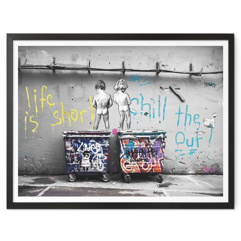 Plakat Banksy - Life is short