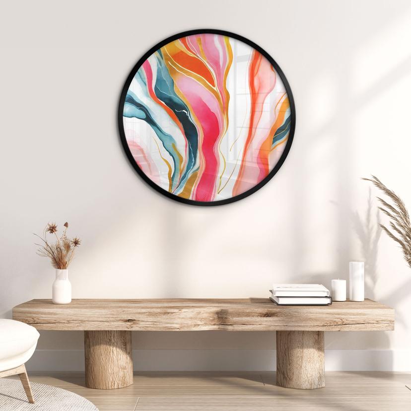 Poster Astratto di marmorizzazione colorata - Gokhale