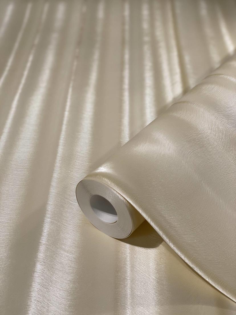 non-woven tapet i striber med glanseffekt beige bølge af Harald Glööckler