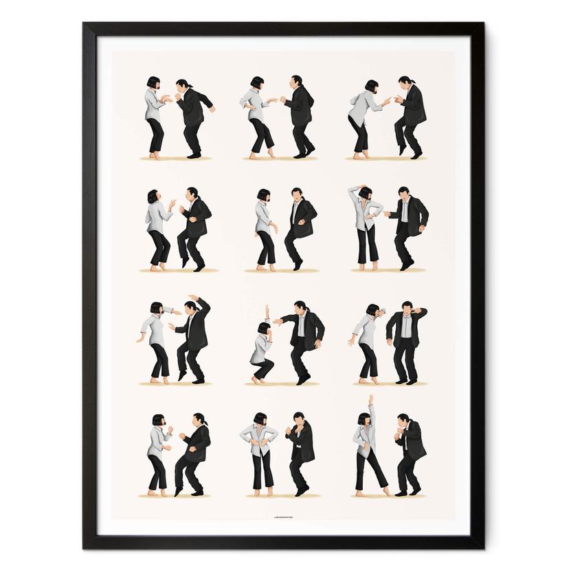 Póster Tohmé - Baile de culto de Pulp Fiction