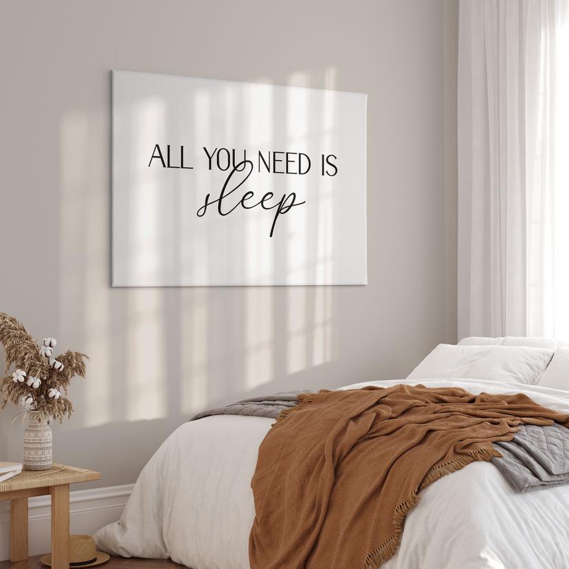 Stampa su tela All you need is sleep