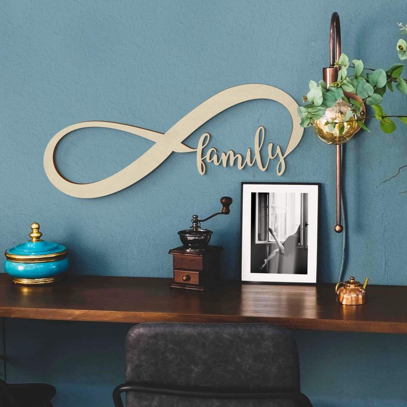 Décoration murale bois placage peuplier - Family