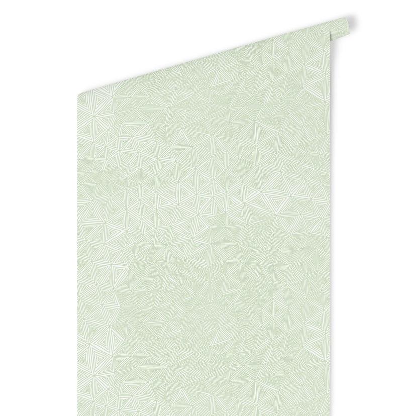 Papier peint à motifs - Triangles abstraits - vert