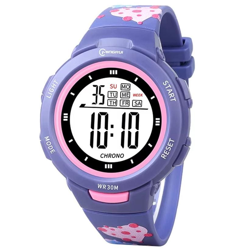 Sport Armbanduhr | Digitale Uhr für Kinder und Jugendliche | Dunkelblau Herz
