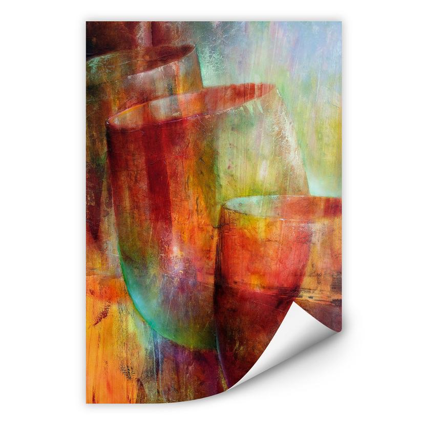 Muurprint Schmucker - Twee Glazen