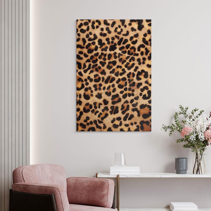 Stampa su legno Leopardo selvaggio - Stampa animali - Tunaboylu