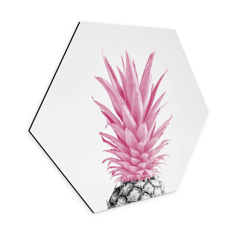 Hexagon Dibond 1X Studio - Pink Pineapple