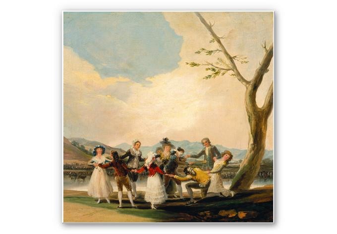 Wandbild de Goya - Das Blindekuhspiel