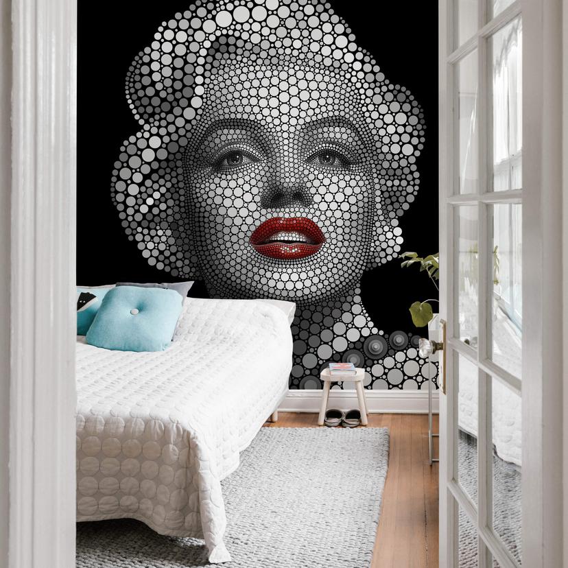 Fototapet - Ben Heine - Circlism: Marilyn Monroe