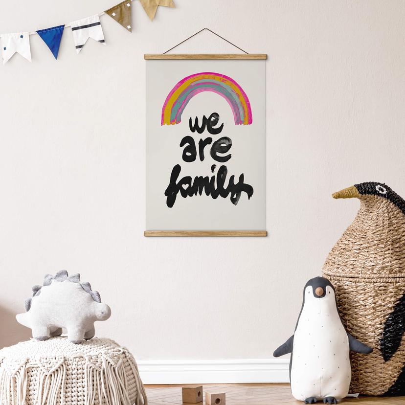 Póster de tela Somos familia - Treechild