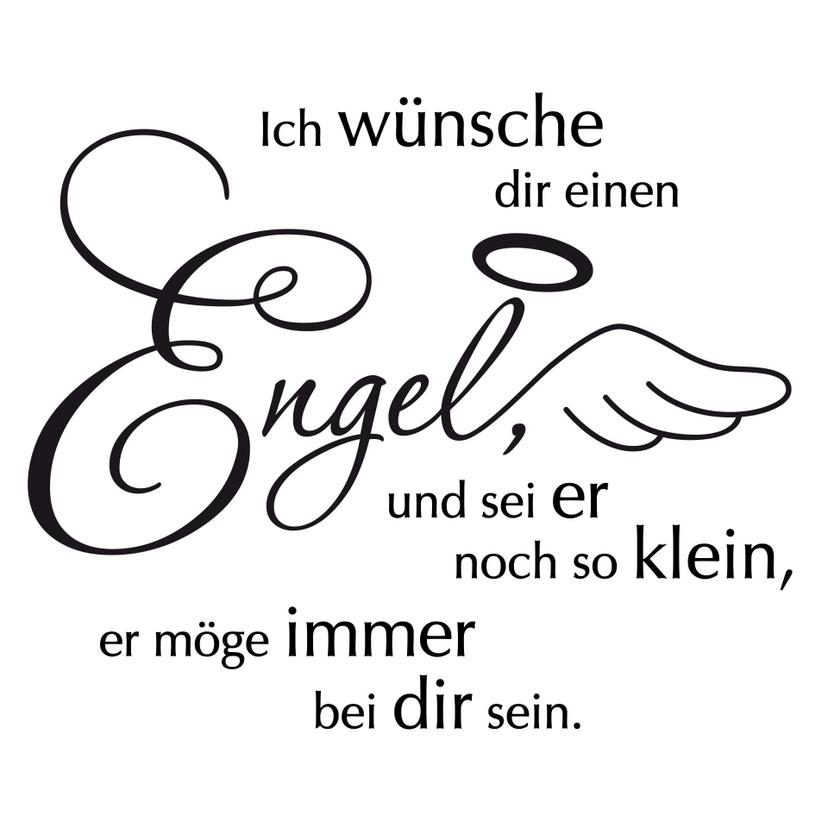 Wandtattoo Ich wünsche dir einen Engel