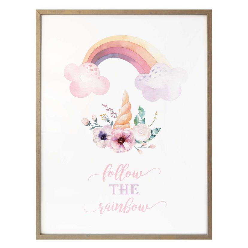 Póster Kvilis - Sigue el arco iris - Arco iris en el paraíso