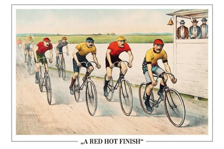 Poster Art Print John Cameron - Wheelman In A Red Hot Finish 91,5x61 cm