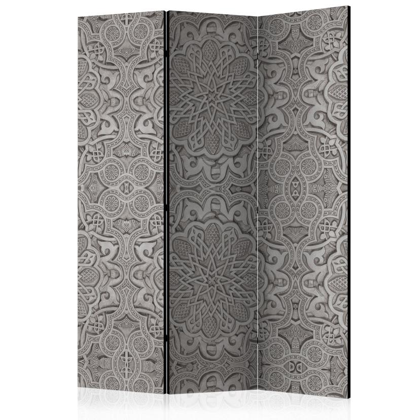 Screen room divider - Orientalsk ornament, 3-delt - 135x172 cm