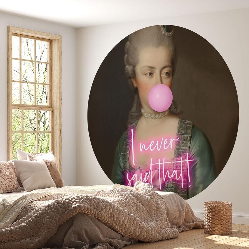 Tapet cirkel Marie Antoinette: I never said that - Grace Digital Art - vliesetapet/selvklæbende non-