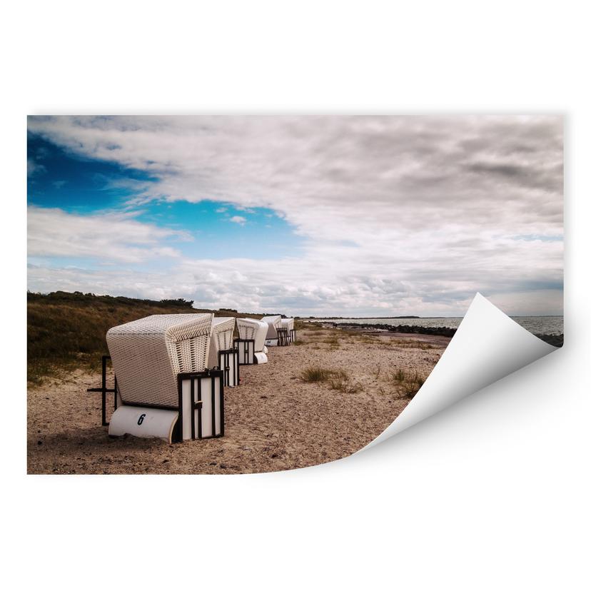 Zelfklevende Poster Strandstoel