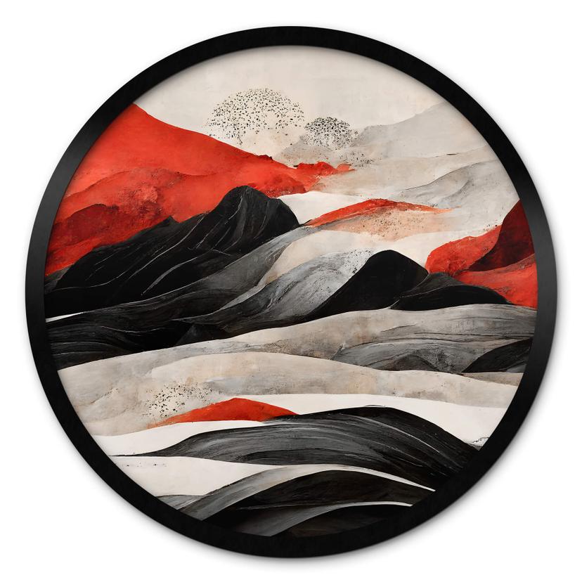 Plakat Treechild - Red Mountains in Japan