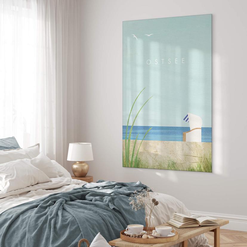 Tableau en verre acrylique Rivers - Mer Baltique