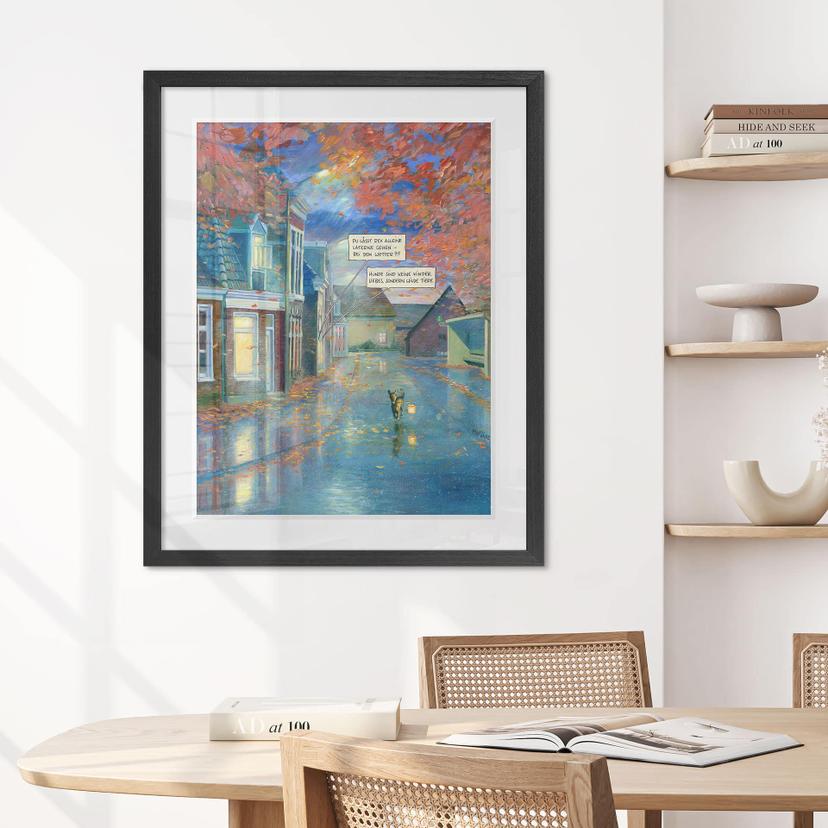 Poster d'arte con passepartout Marunde - Piccola felicità (2019)