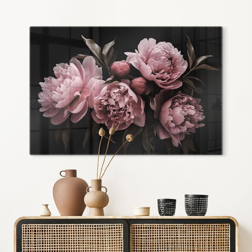 Stampa su vetro Peonia rosa - Haase